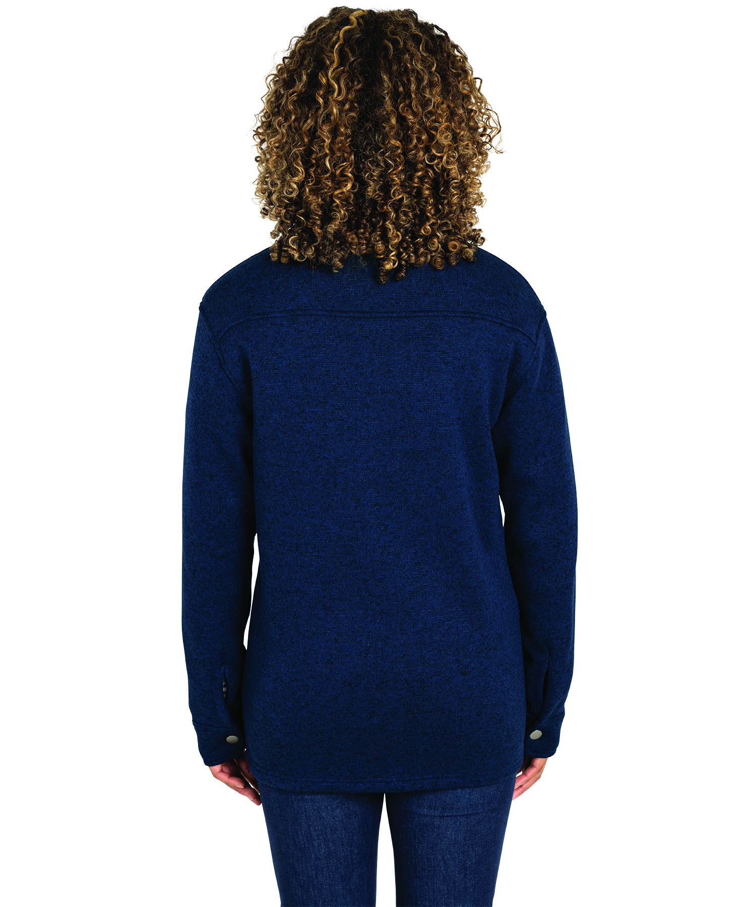 Heathered Fleece Snap Shacket 151