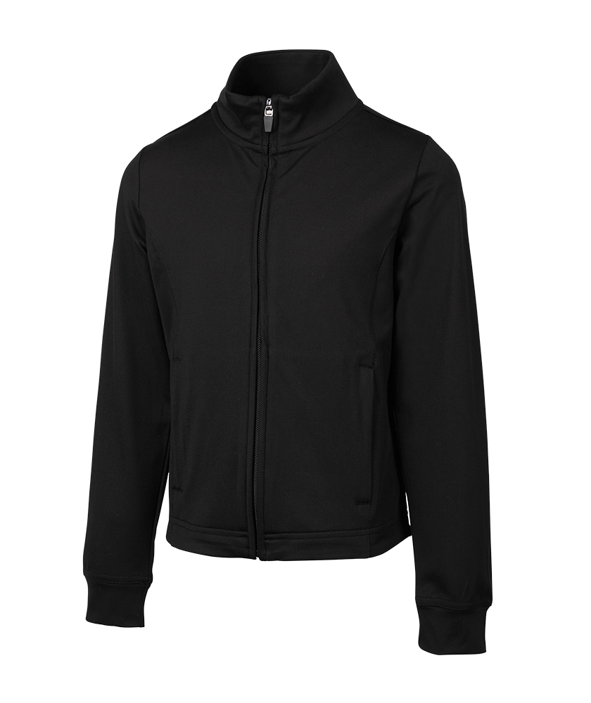 Charles River Apparel Girls' Nu Fitness Jacket in Black