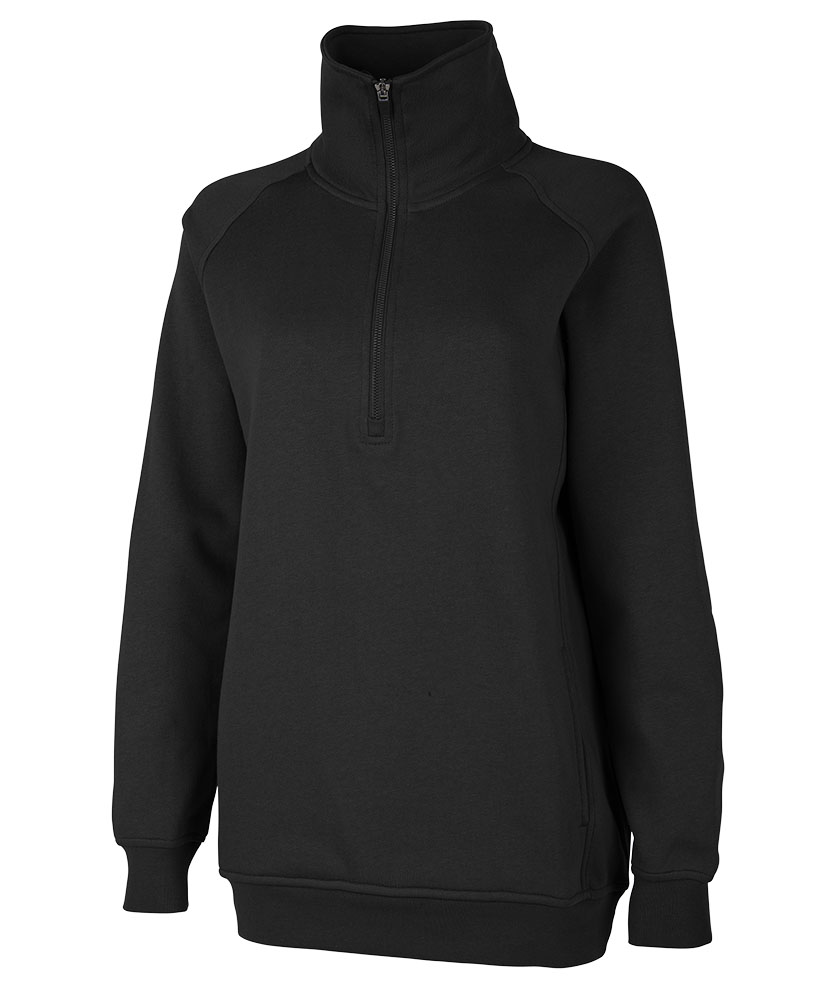 Charles River Apparel Women's Willow Funnel Neck Tunic in Black