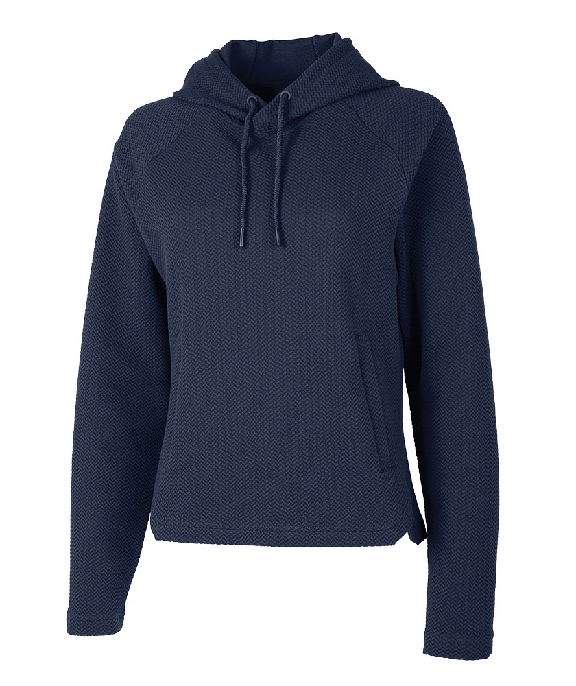 Charles River Apparel Women's TexturKnit™ Hoodie in Navy