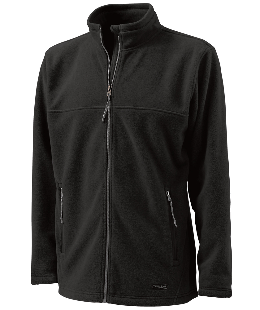 Charles River Apparel Men's Boundary Fleece® Jacket in Black