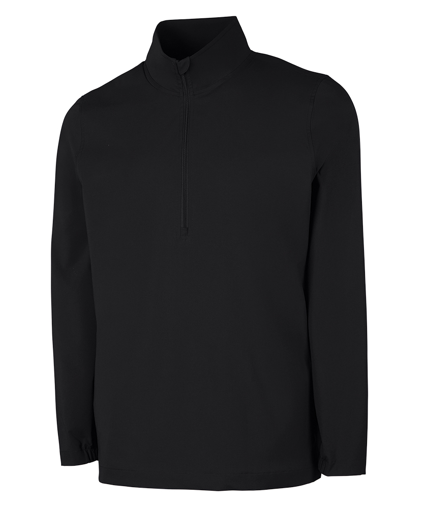 Charles River Apparel Men's Lexington Stretch Quarter Zip Pullover in Black
