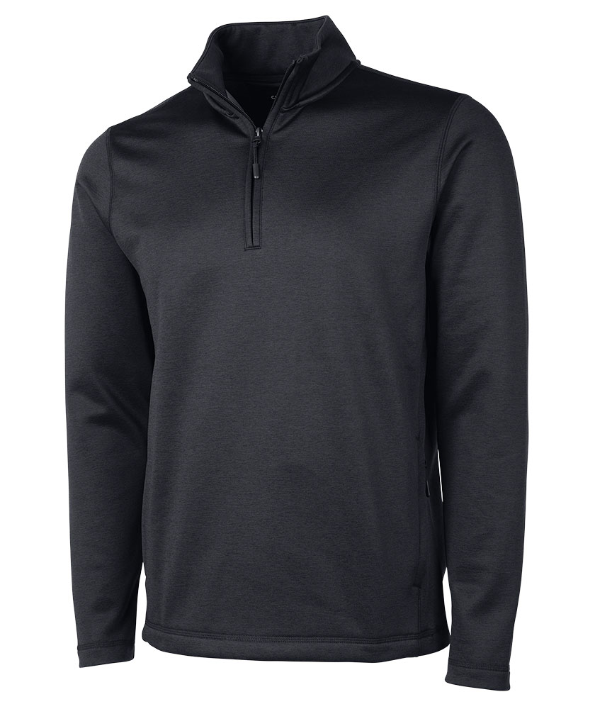 Charles River Apparel Men's Flex-Fleece™ Quarter Zip Pullover in Black Heather