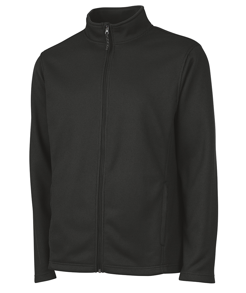 Charles River Apparel Men's Heritage Rib Knit Jacket in Black