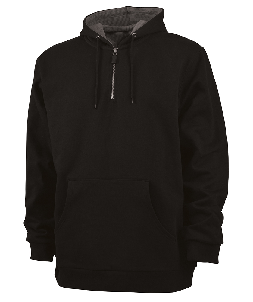 Charles River Apparel Tradesman Quarter Zip Sweatshirt in Black
